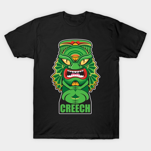 TIKI Creature T-Shirt by pentoolarts